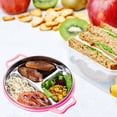 thumbnail image 3 of Assiette Alimentaire en Acier Inoxydable Plateau Alimentaire pour la Maison Assiette Compartimentée pour Enfants Assiette de Service pour la Maison, 3 of 9