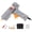 Gray, variant on 150W Hot Glue with Adjustable Temperature, 6 Copper Nozzles for DIY Craft Repair, Includes 6 Glue Sticks and Storage Bag