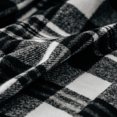 thumbnail image 5 of LALIFIT Decorative Faux Fiber Throw Blankets Soft Fluffy Classic black Plaid Fringe Throw Blanket with Tassels Cozy Lightweight for Home Couch Sofa Farmhouse Outdoor Decor 50" x 60" (Black & white), 5 of 5