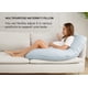 thumbnail image 5 of Almohada de embarazo Momcozy en forma de U para todo el cuerpo, azul claro, 5 of 7