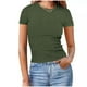 thumbnail image 2 of Eres Más Que una Camisa de Puntuación de Prueba Sexy de Manga Corta Lentejuelas Suelta Camisa de Blusa con Cuello en V, Poliéster, 2 of 6
