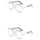 thumbnail image 2 of Qarigey Gafas de lectura, gafas de lectura, lentes antiazules, polígono cuadrado de gran tamaño, suministros de oficina para mujeres, diseño Type2 NO2, 2 of 6