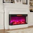 thumbnail image 2 of Giantex 36" 3-Sided Electric Fireplace, 1500W Recessed Fireplace Insert w/ Overheat Protection, 2 of 9