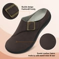 thumbnail image 4 of LeIsfIt Womens Wide Width Suede Clogs & Mules Shoes, 4 of 9