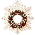 thumbnail image 2 of Christmas Pearl Diamond Painting Suncatcher Kit, DIY Craft, Acrylic Snowflake Shape Board with Lace Edge, 3D Mixed-Sized Pearl Beads Craft, 2 of 7