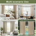 thumbnail image 2 of Window Curtain Rods 72 to 144 Inches, 1 Inch Diameter Adjustable Drapery Rod, Decorative Heavy Duty Curtains Rod with Fancy Round Finials for Living Room, Bedroom, Patio, Brushed Nickel, 2 of 12