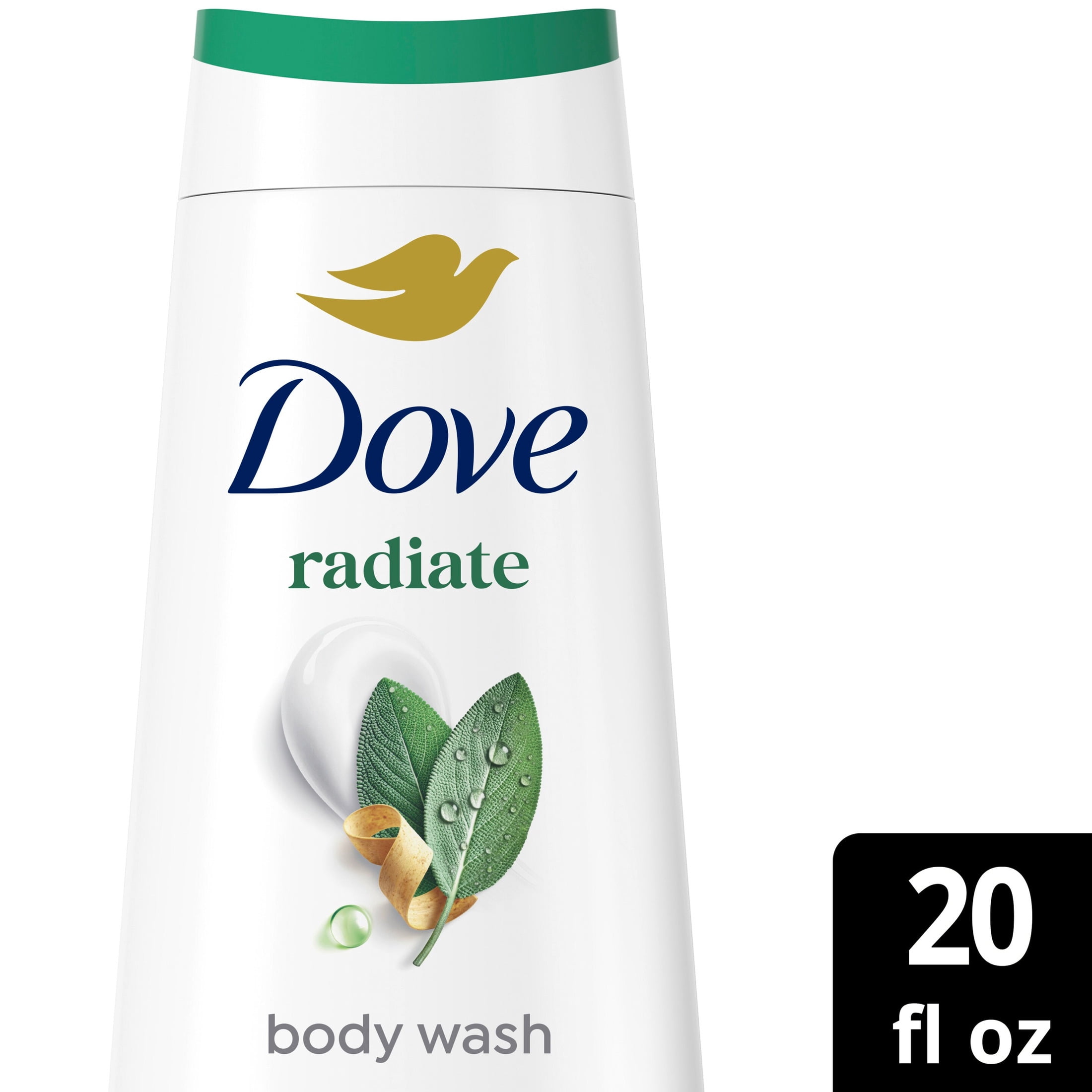(4 pack) Dove Limited Edition Body Wash Palo Santo & Sage Oil For Hydrated & Soft Skin, 20 Fl oz