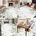 thumbnail image 5 of 5'x8' Area Rugs, Eucalyptus Leaf Indoor Outdoor Area Rug for Living Room Bedroom, Sage Green Botanical Floral Spring Washable Bathroom Rugs Kitchen Floor Carpet Mats Home Decor Aesthetic, 5 of 8