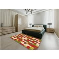 thumbnail image 4 of Ahgly Company Indoor Rectangle Patterned Metallic Gold Area Rugs, 7' x 9', 4 of 6
