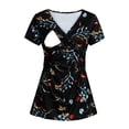thumbnail image 3 of DPTALR Hauts d'Allaitement à Manches Courtes pour Femmes, Imprimé Floral, 3 of 7