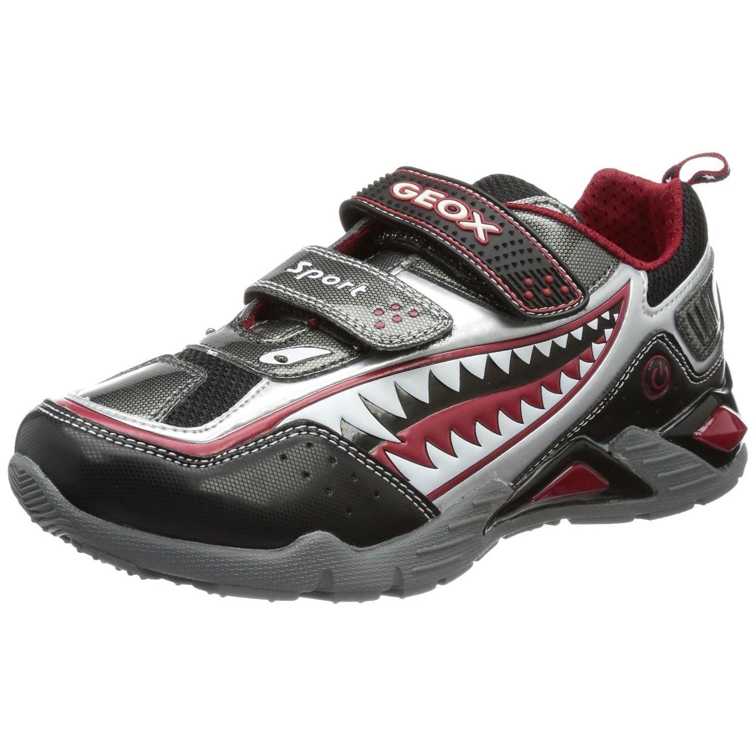 kloon leiderschap moeilijk tevreden te krijgen Geox Boys Supreme Light Fashion Sneakers, Black/Red, 27 - Walmart.com
