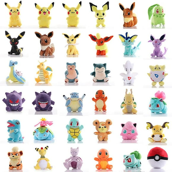 40 Styles Takara Tomy Pokemon Plush Toys Doll Pikachu Snorlax Blastoise Dragonite Squirtle Plush Stuffed Toy