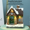 thumbnail image 3 of Casa de pueblo Navideña ANGGREK Iluminada Con LED Edificios Coleccionables Decoración Del hogar, 3 of 7