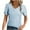 Sky Blue, variant on Fanxing Womens Tops Summer 2025 Short Sleeve Casual Shirts Fashion Loose Fit Clothes Sky Blue,S