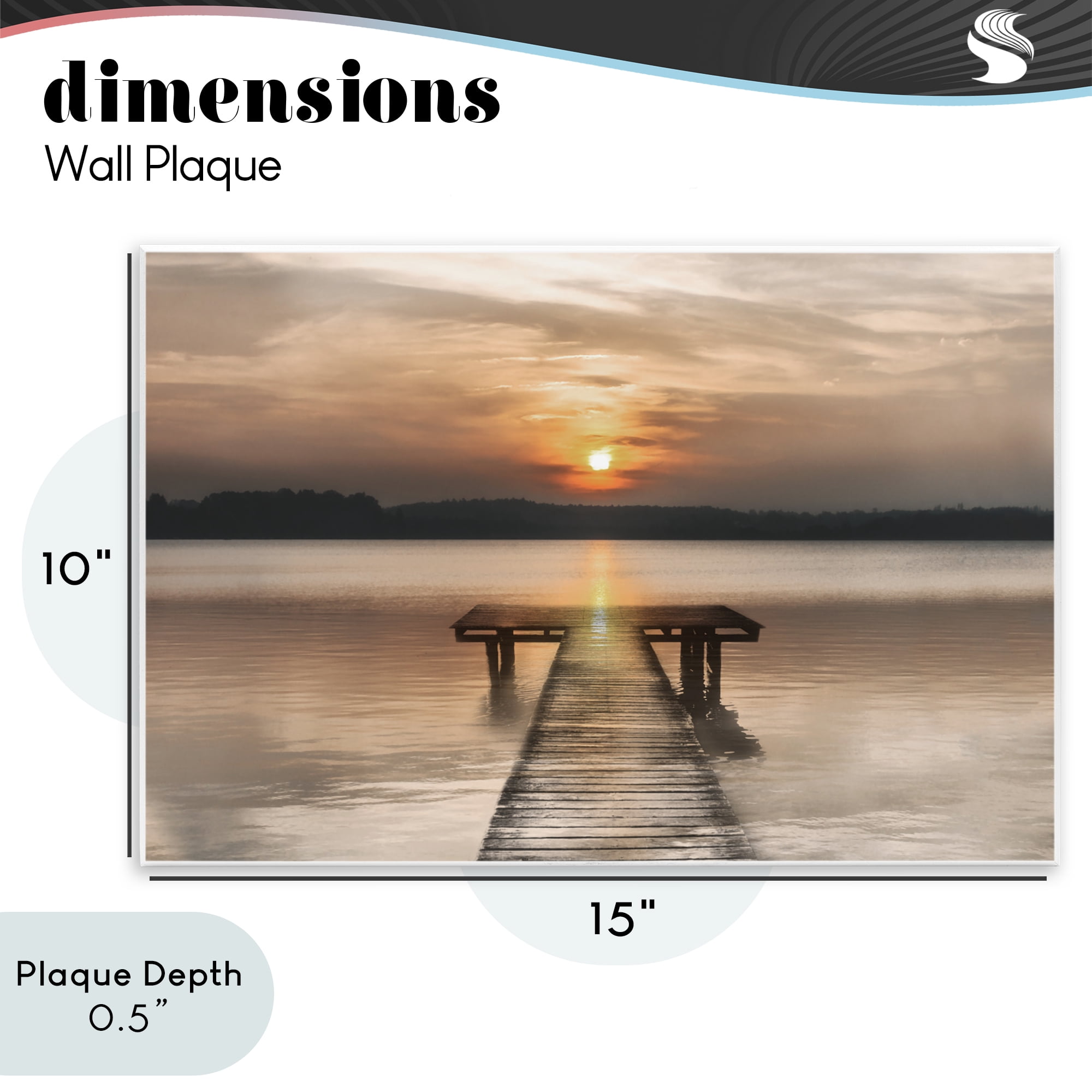 Stupell Industries Centric Reflective Sunrise Wall Plaque Art, design by Irene Weisz