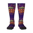 thumbnail image 1 of Balery Mardi Gras2 Calcetines novedosos Calcetines deportivos Calcetines hasta la rodilla Calcetines de algodón Calcetines originales y geniales, 1 of 6
