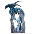 thumbnail image 2 of 20 Inches Dual Blue Dragon on Cave Collectible Home Decor Figurine, 2 of 6