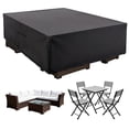 thumbnail image 6 of SHOUFTW Patio Furniture Cover, Rectangular Heavy Duty 600D Waterproof & UV Resistant Outdoor Covers, Dining Table & Chair Set Protection, 6 of 9