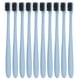 thumbnail image 3 of Paquete de 50 cepillos de dientes biodegradables de paja de trigo, listos para viajar, con tubos, color azul - Cuidado bucal ecológico, 3 of 8