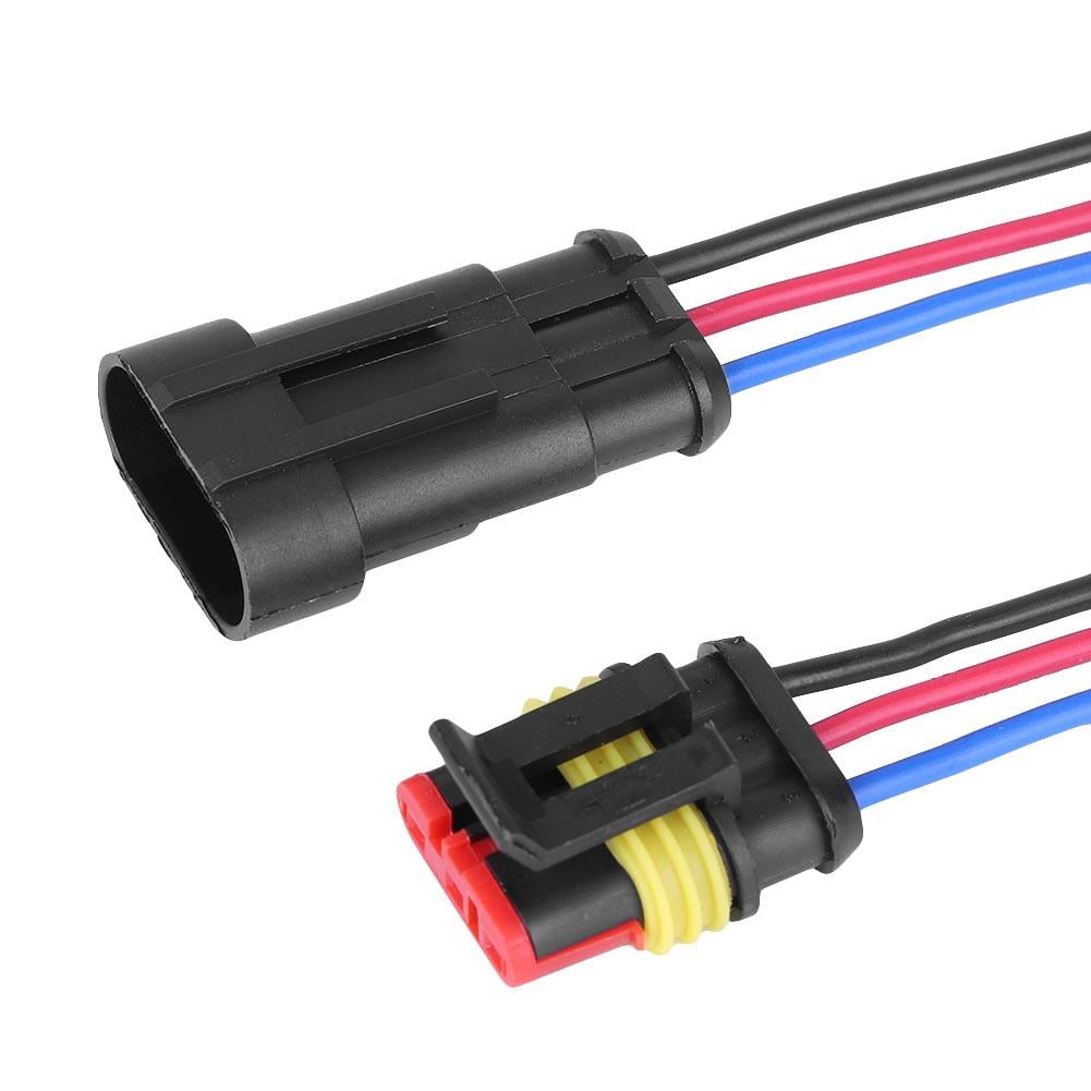 Waterproof 3 Pin Way Car Auto Wire Electrical Connector Plug,3 Pin