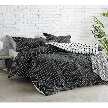 Route Faded Black And White Oversized Comforter 100 Cotton