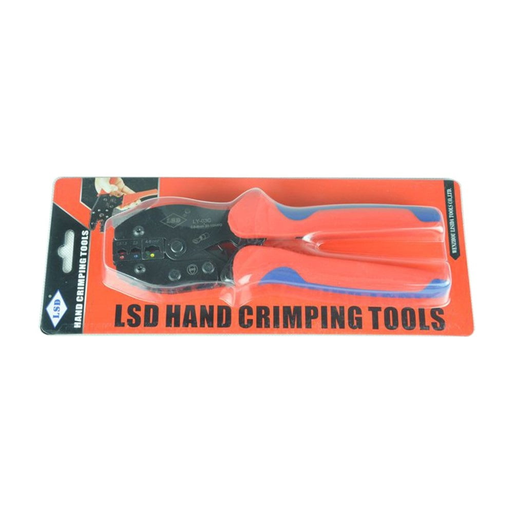 Hand Crimping Tools for Crimping Surge Connectors 0.5-6mm², 22-10AWG Electrical Ratchet Pliers Crimper ,Durability That Lasts