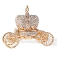thumbnail image 5 of Hand Painted Royal Crown Carriage Ornament/Trinket Box Embellished with 24K Gold and High Quality Crystals by Matashi, 5 of 5