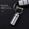 thumbnail image 6 of Medicine Box Health Care Waterproof Aluminum Pill Box Case Bottle Cache Drug Holder For Traveling Camping Container Keychain, 6 of 18