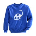 thumbnail image 1 of Tstars Boys Unisex Valentine's Day Shirts for Kids Love Valentine's Day Dinosaur Love Heart Gift Cute Gift Idea for Boy Toddler Kids Sweatshirt, 1 of 5