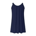 thumbnail image 4 of Robe Courte d'Été pour Femme de Plage - par-Dessus de Bikini, Sans Manches Évasée, Robe T-Shirt Décontractée Mini, Polyester, Tailles P - TTG, 4 of 4