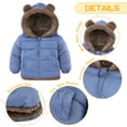 thumbnail image 3 of Aideaone Baby Toddler Winter Fleece Coat Boys Girls Cute Bear Ear Hooded Jackets with Pockets 6M-5T, 3 of 6