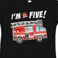 thumbnail image 4 of Inktastic I'm 5 Fire Truck 5th Birthday Boys or Girls Toddler T-Shirt, 4 of 5