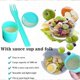 thumbnail image 2 of Portable Salad Cup with Forks Lid Large Capacity Sealing Storage Bottle for Camping Picnic, 2 of 5