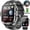 Black, variant on 2.01-inch Military Smartwatch for Men with Fitness Tracker, Answer/Make Calls/100 Sport Modes, IP68 Waterproof, Hiking Travel Pedometer Watch compatible with Android IPhone Devices (Black)