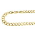 thumbnail image 3 of Real 10K Yellow Gold Chiseled 13MM Curb Cuban Link Style Chain Necklace 22", 3 of 5