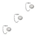 thumbnail image 3 of Justharion 2pieces Easy Installation Folding Purse Hook Hanger Durable Practical Function Portable Folding Hook silver 3Set, 3 of 6