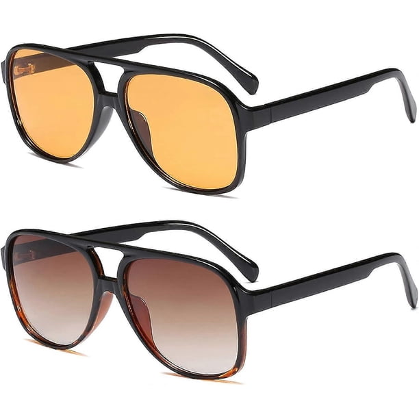 Classic Vintage Aviator Sunglasses for Women Men Large Frame Retro 70s Sunglasses