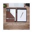 thumbnail image 5 of Two-Tone Padfolio with Spine Accent, 10.6w x 14.25h, Polyurethane, Tan/Brown | Bundle of 2 Each, 5 of 7