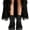 Black, variant on FRSASU Women's Studded Buckle Platform Combat Boots Faux Suede Lace‑Up Ankle Boots with Side Zipper Khaki
