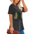 thumbnail image 2 of XCHQRTI Christmas Tree Shirt for Women Plus Size Tshirt Short Sleeve Graphic Top, 2 of 8