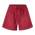thumbnail image 5 of Womens Shorts Casual Summer Beach Drawstring Shorts 5 Inch Wide Leg Lounge Shorts Vacation Trendy Shorts with Pockets, Limited Time Offer, Under 10 Dollars, 5 of 6