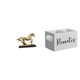 thumbnail image 1 of Figura de caballo en miniatura, escultura coleccionable de resina, estatua de animal, soporte de madera para control remoto, ideal para la decoración, 1 of 8