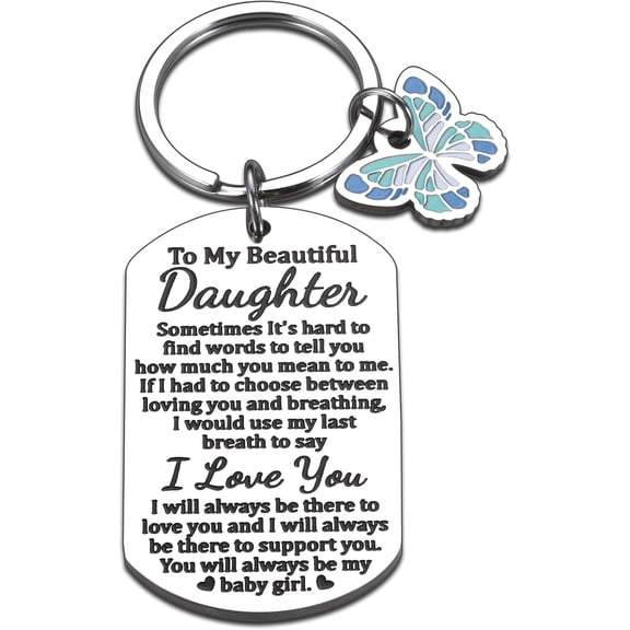 Stocking Stuffers for Teens Girls Christmas Gifts for Daughter Gifts from Mom Dad Daughter Kids keychain Gifts for Teenage Girls Graduation Birthday gifts for Daughter Wedding Valentines Day Gifts
