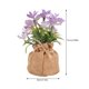 thumbnail image 2 of MERRYHAPY 2Ud Flores Artificiales De En Maceta Morada Ideal Para De Hogar O Eventos, 2 of 7