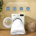 thumbnail image 6 of BEDLORE Comforters King Size Duvet Insert, All Season Down Alternative King Comforter, Ultra-Soft Quilted Bed Comforter with Corner Tabs, Machine Washable, White 90×102 Inches, 6 of 9