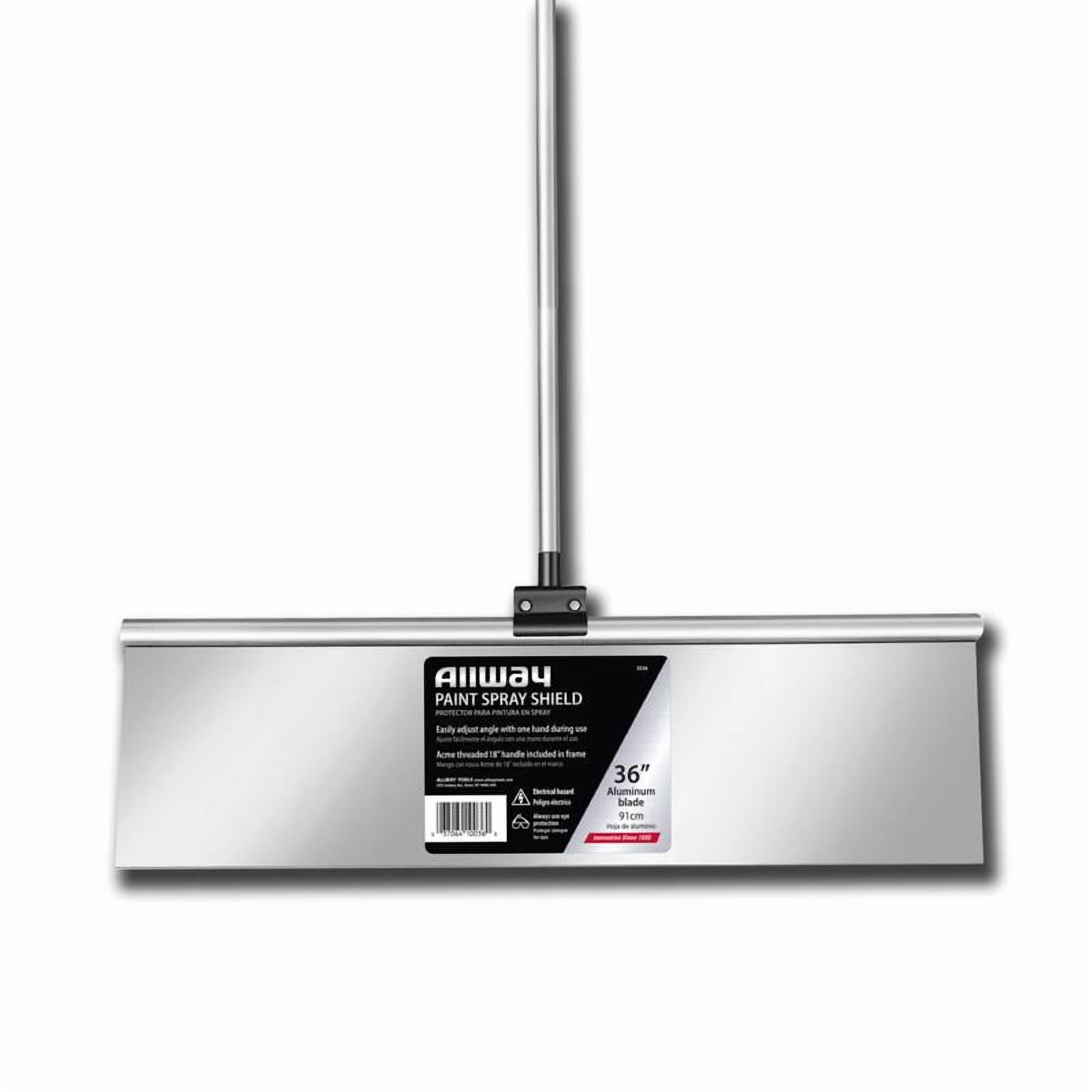 Allway 36 in. L x 9 in. W Aluminum Paint Spray Shield Gray