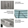 thumbnail image 2 of Outdoor Storage Shed Garbage Bin Shed Stores 3 Trash Cans Metal Outdoor Bin Shed for Garbage Storage,Stainless Galvanized Steel, Bin Shed for Garden Yard Lawn,Grey,Garden Storage Shed, 2 of 10