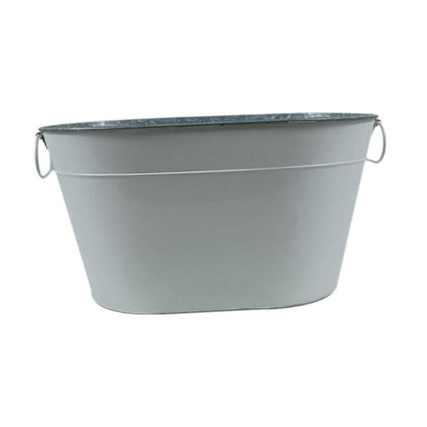 Cubo de hielo bañera de hielo cubo de vino rústico ligero con bañera de cerveza para cerveza, enfriamiento de vino, champán, restaurante escalofriante gris