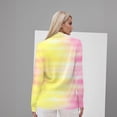 thumbnail image 4 of Long Sleeve Shirts For Women T-Shirts Crew Neck Daily Casual Tie Dye Shirt Basic Tee Loose Fit Lightweight Blouses Funny Tshirts Tops Yellow L, 4 of 6