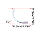 thumbnail image 3 of 10Pcs Aluminium Alloy Mountain Bike V Brake Part Component Bikes Noodle Cable Detachable Replacement Professional Riding Braking Tube Pipe Part 90掳, 3 of 8